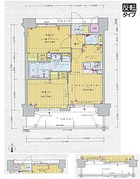 エステムプラザ京都御所ノ内レギア 2DKの間取図画像