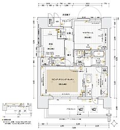 ESTEMCOURTWAKAYAMACITYSTATIONFRONT 1SLDKの間取図画像