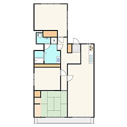 サンジェローム萩 3LDKの間取図画像