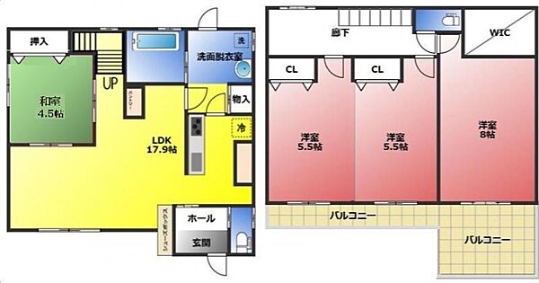 間取りを拡大表示