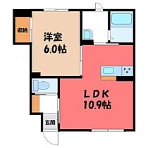 アンジュ  ｜ 群馬県伊勢崎市波志江町（賃貸アパート1LDK・1階・40.00㎡） その2