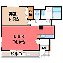 シャルマンコート A  ｜ 茨城県古河市駒羽根（賃貸アパート1LDK・1階・49.36㎡） その2