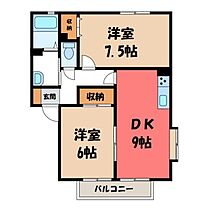 茨城県古河市関戸（賃貸アパート2LDK・1階・52.84㎡） その2