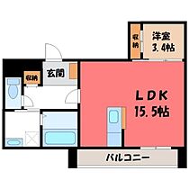 一水館  ｜ 茨城県古河市旭町1丁目（賃貸マンション1LDK・2階・47.50㎡） その2