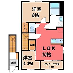 (仮)東牛谷新築アパート II 2階/-
