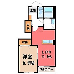 グローリィ・ヒルズ M 1階/-