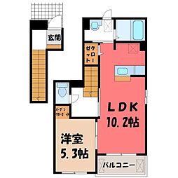 メトロノーム2 1LDKの間取図画像
