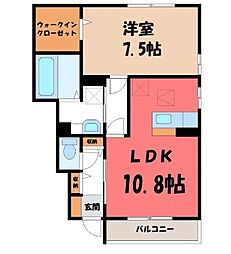 Gardens2 1LDKの間取図画像