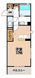 Casablanca2 ワンルームの間取図画像