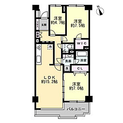 藤和江ノ島ホームズステージ2 3LDKの間取図画像