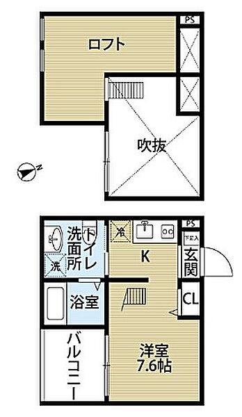 愛知県名古屋市中川区中郷２丁目(賃貸アパート1SK・2階・18.17㎡)の写真 その2