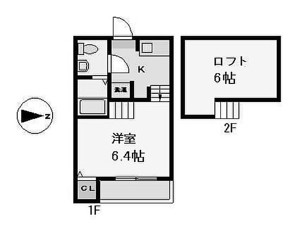 愛知県名古屋市中村区賑町(賃貸アパート1K・2階・20.97㎡)の写真 その2
