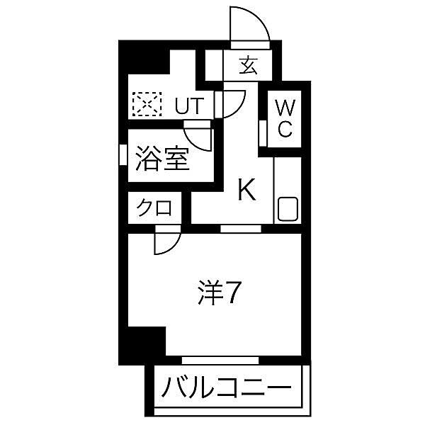 愛知県名古屋市西区則武新町３丁目(賃貸マンション1K・9階・26.71㎡)の写真 その2