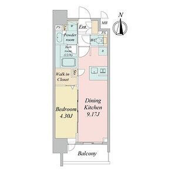 クレストコート泉一丁目 ｜愛知県名古屋市東区泉１丁目(賃貸マンション1LDK・4階・33.46㎡)の写真 その2