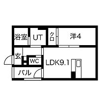 Anecis花の木  ｜ 愛知県名古屋市西区花の木３丁目（賃貸アパート1LDK・1階・34.41㎡） その2