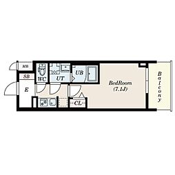 S-RESIDENCE一宮駅前 3階1Kの間取り