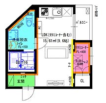 Terre-IV  ｜ 愛知県名古屋市西区枇杷島２丁目（賃貸アパート1K・1階・25.29㎡） その2