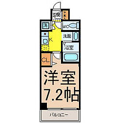 DORF　JUBAN 5階1Kの間取り