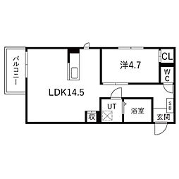間取図画像 1LDK