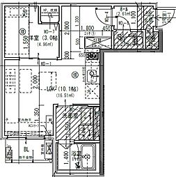 Jack meikoI 1LDKの間取図画像
