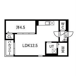 Jack miyoshiV 1LDKの間取図画像
