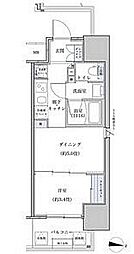 パークアクシス名古屋山王橋 1DKの間取図画像
