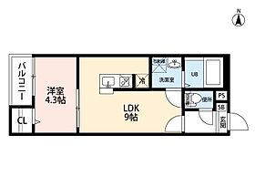 愛知県名古屋市北区御成通４丁目（賃貸アパート1LDK・3階・32.05㎡） その2