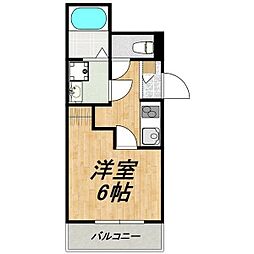 名古屋市営名港線 六番町駅 徒歩8分の賃貸アパート 1階1Kの間取り