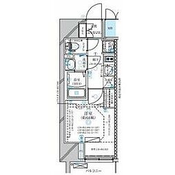 名古屋市営東山線 今池駅 徒歩7分の賃貸マンション 6階1Kの間取り