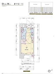 名古屋市営名城線 上前津駅 徒歩7分の賃貸マンション 5階1Kの間取り