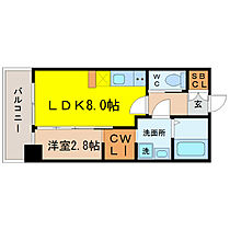 愛知県名古屋市西区那古野１丁目（賃貸マンション1LDK・8階・30.02㎡） その2