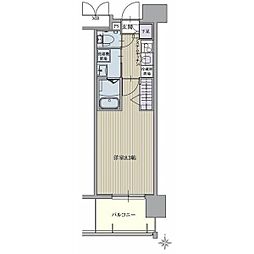 名古屋市営東山線 亀島駅 徒歩9分の賃貸マンション 9階1Kの間取り