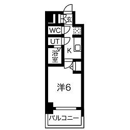 メイクス今池02 1003 10階1Kの間取り