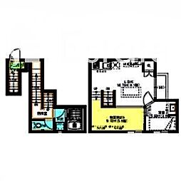 PENTAHILLS滝川町 2階1SLDKの間取り