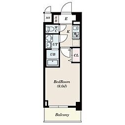 S-RESIDENCE志賀本通North 3階1Kの間取り
