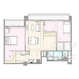 ハイツサンライズ 2LDKの間取図画像