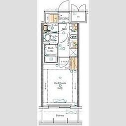 MAXIV大須観音 1Kの間取図画像