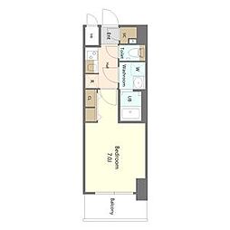 S-RESIDENCE名古屋菊井aline 1Kの間取図画像