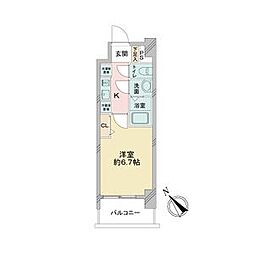 アステリ鶴舞エーナ 1Kの間取図画像