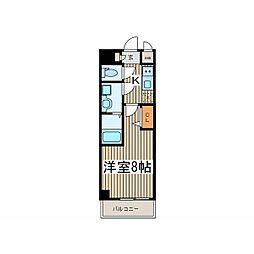 エスリード上前津エアスタ 1Kの間取図画像