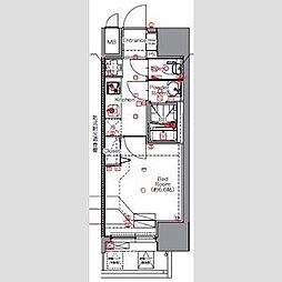 MAXIV名古屋上前津 1Kの間取図画像