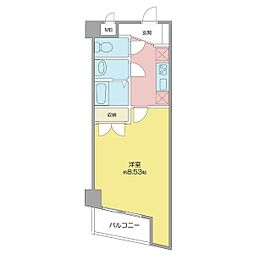 アビターレ豊前 1Kの間取図画像