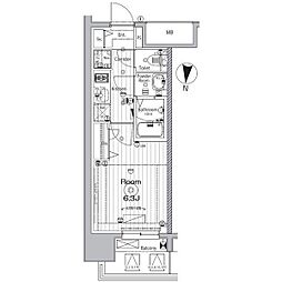 メイクス矢場町2 1Kの間取図画像