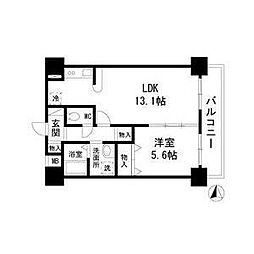 Axis 1LDKの間取図画像