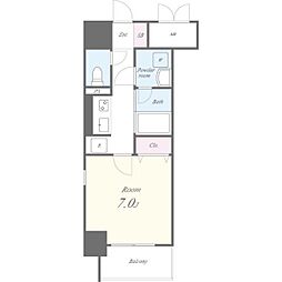 PetitFleur 1Kの間取図画像