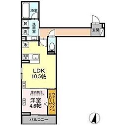 Lumoria 1LDKの間取図画像