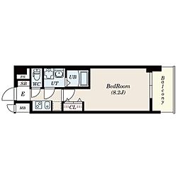 S-RESIDENCE池下西 1Kの間取図画像