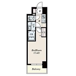 S-RESIDENCE浄心 1Kの間取図画像