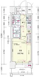 プレサンス鶴舞公園セラヴィ 1Kの間取図画像