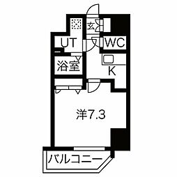 エスリード大須デュオ 1Kの間取図画像